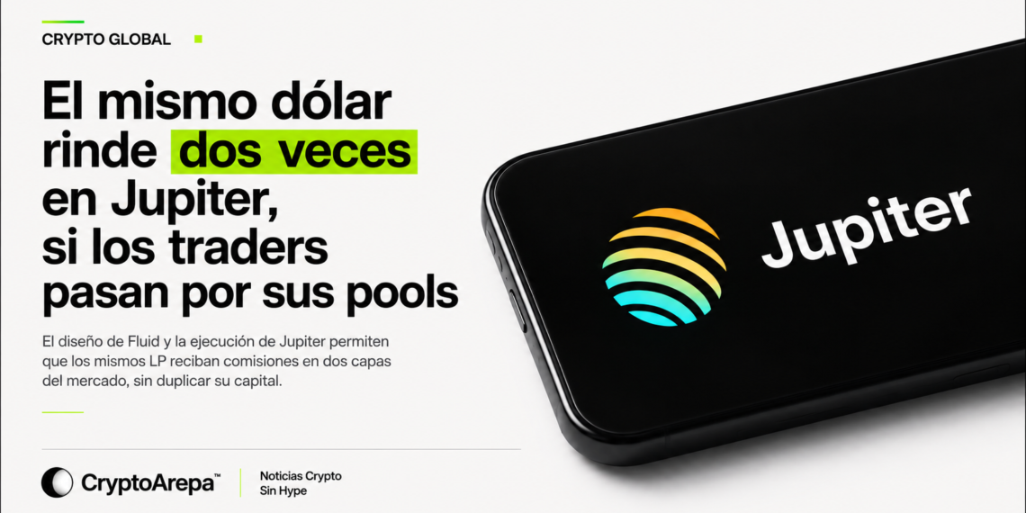 El mismo dólar rinde dos veces en Jupiter, si los traders pasan por sus pools