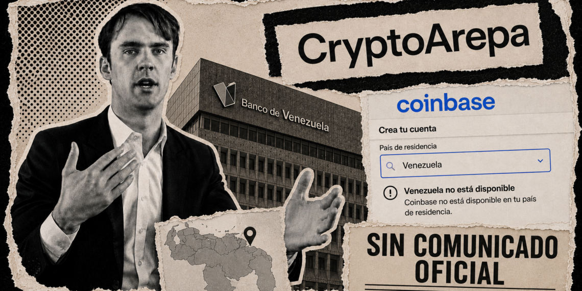 Coinbase sigue sin operar en Venezuela, pese a la visita y a la lista de países