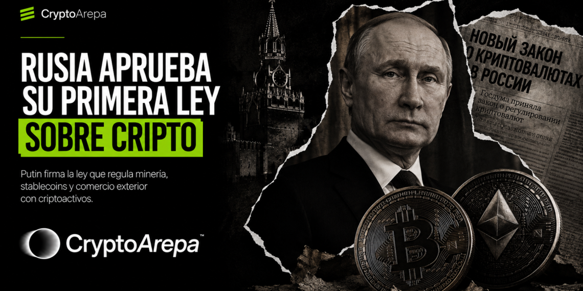 Rusia firmó su ley cripto, pero los exchanges pueden operar sin registro hasta julio de 2027