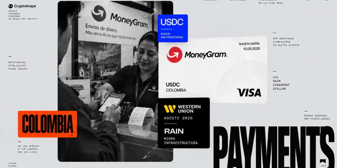 MoneyGram lanza su tarjeta con USDC en Colombia — Western Union ya iba cinco semanas por delante con USDPT