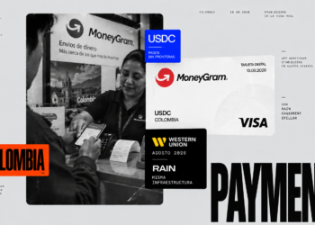 MoneyGram lanza su tarjeta con USDC en Colombia — Western Union ya iba cinco semanas por delante con USDPT