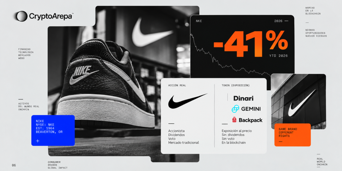 Nike ahora se compra como token cripto, pero no es lo mismo que tener la acción real