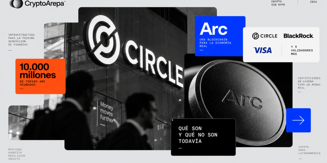 Arc, la nueva red de Circle: infraestructura bancaria real, mercado abierto todavía no