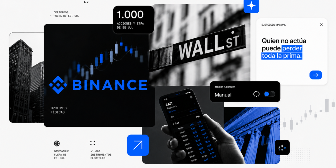 Binance suma opciones sobre 1.000 acciones de EE.UU., pero el ejercicio no es automático
